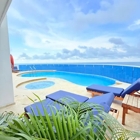 Apartamento frente al mar vistas panoramicas y piscina * Cartagena
